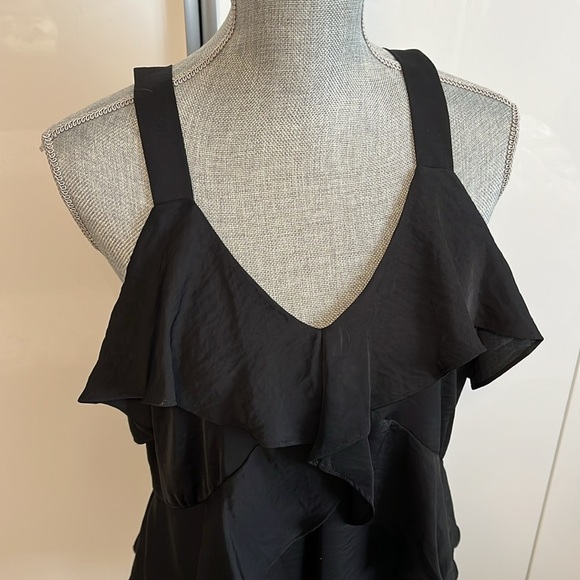 MICHAEL KORS NWOT Dressy Ruffle Long Blouse Top, Size M - Picture 2 of 10